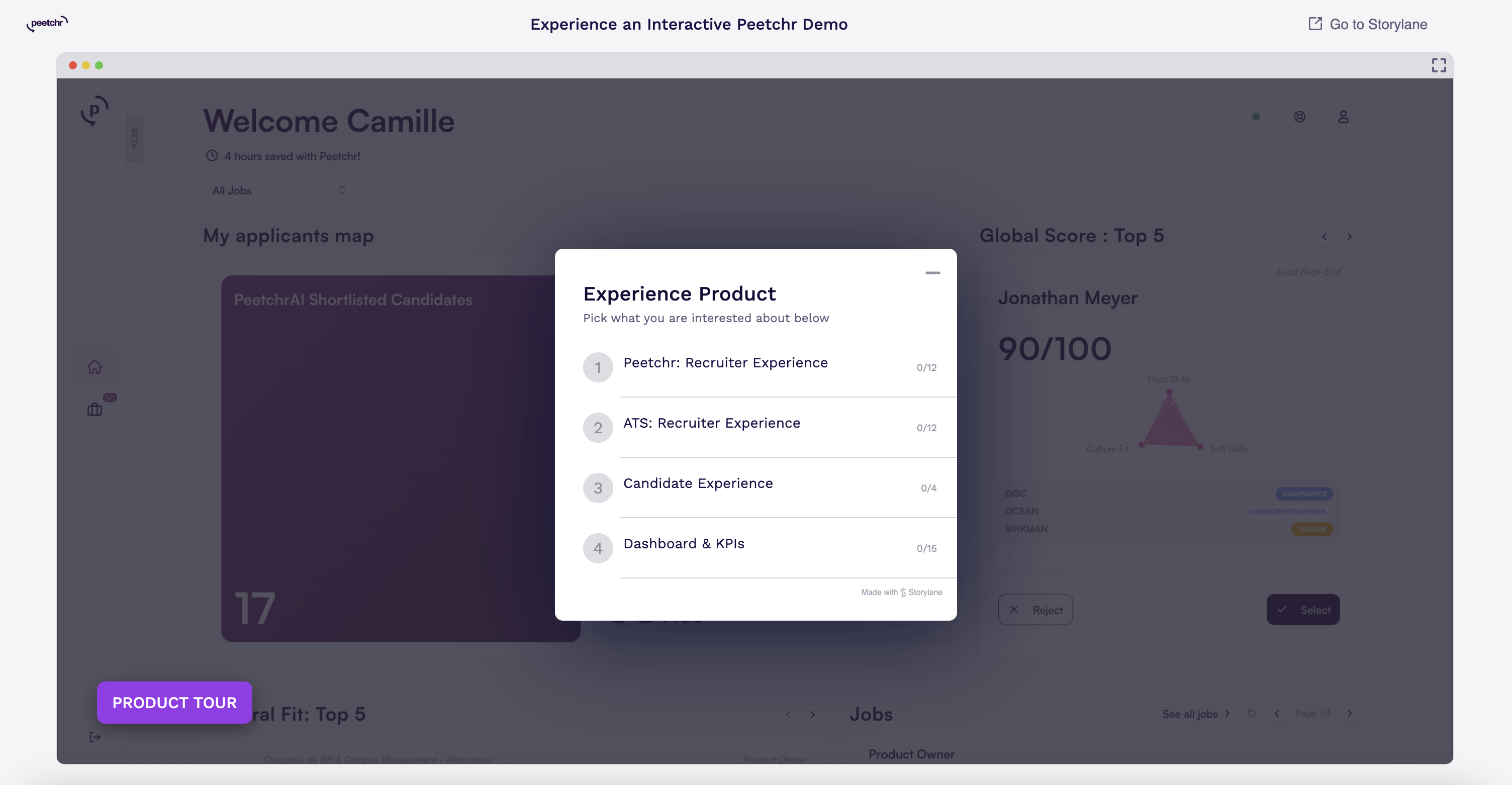 Peetchr Demo Interface